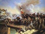 Horace Vernet Napoleon Bonaparte leading his troops over the bridge of Arcole Spain oil painting artist